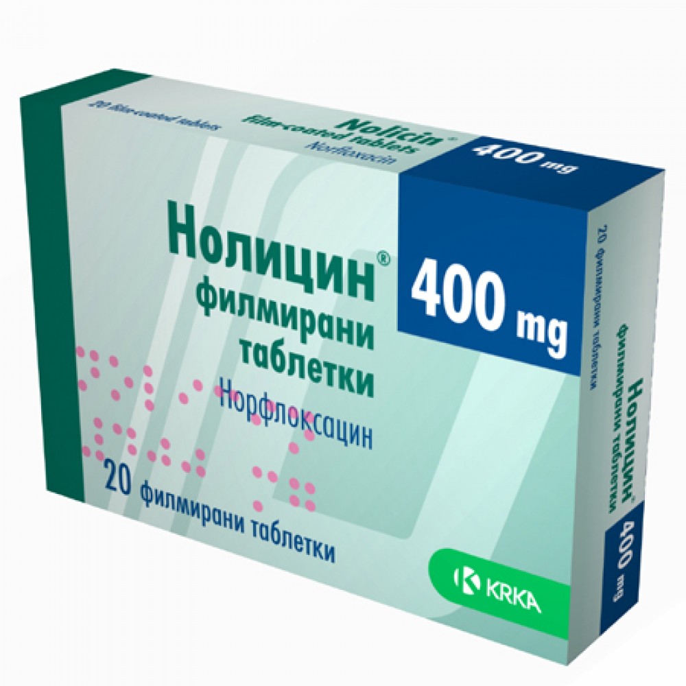 Nolicin® 400 mg 20 film-coated tablets / Нолицин® 400 mg 20 филмирани таблетки - Лекарства с рецепта