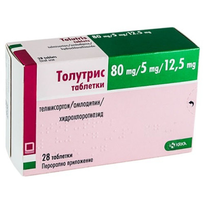 ТОЛУТРИС табл 80 мг/5 мг/12.5 мг x 28 бр