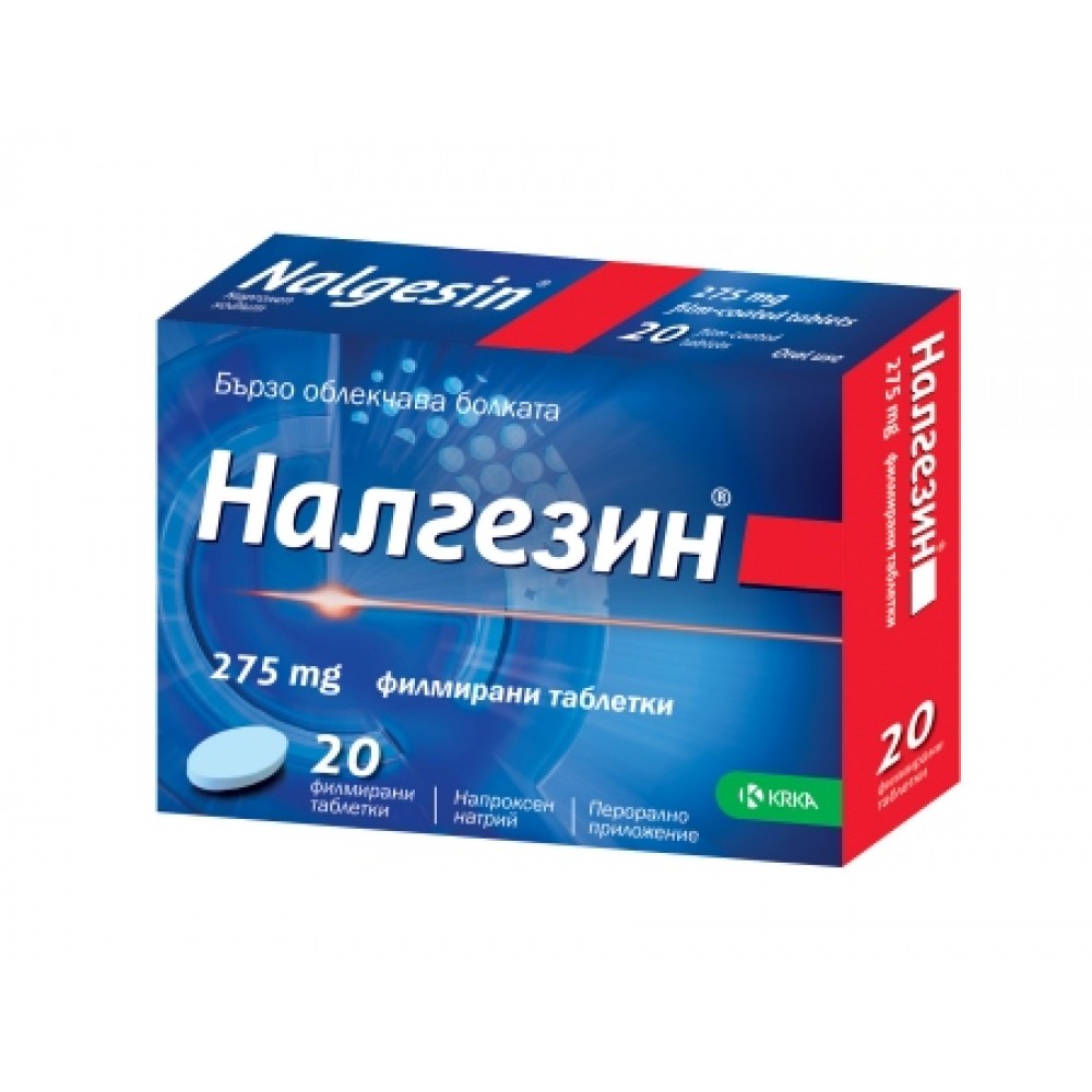 НАЛГЕЗИН ФОРТЕ табл 550 мг x 20 бр - Лекарства с рецепта
