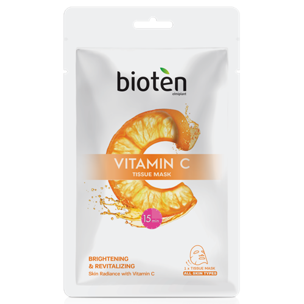 БИОТЕН VITAMIN C TISSUE MASK маска-лист за лице 20 мл