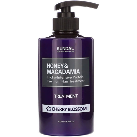 KUNDAL HONEY & MACADAMIA CHERRY BLOSSOM натурален балсам за коса с аромат на череша 500 мл