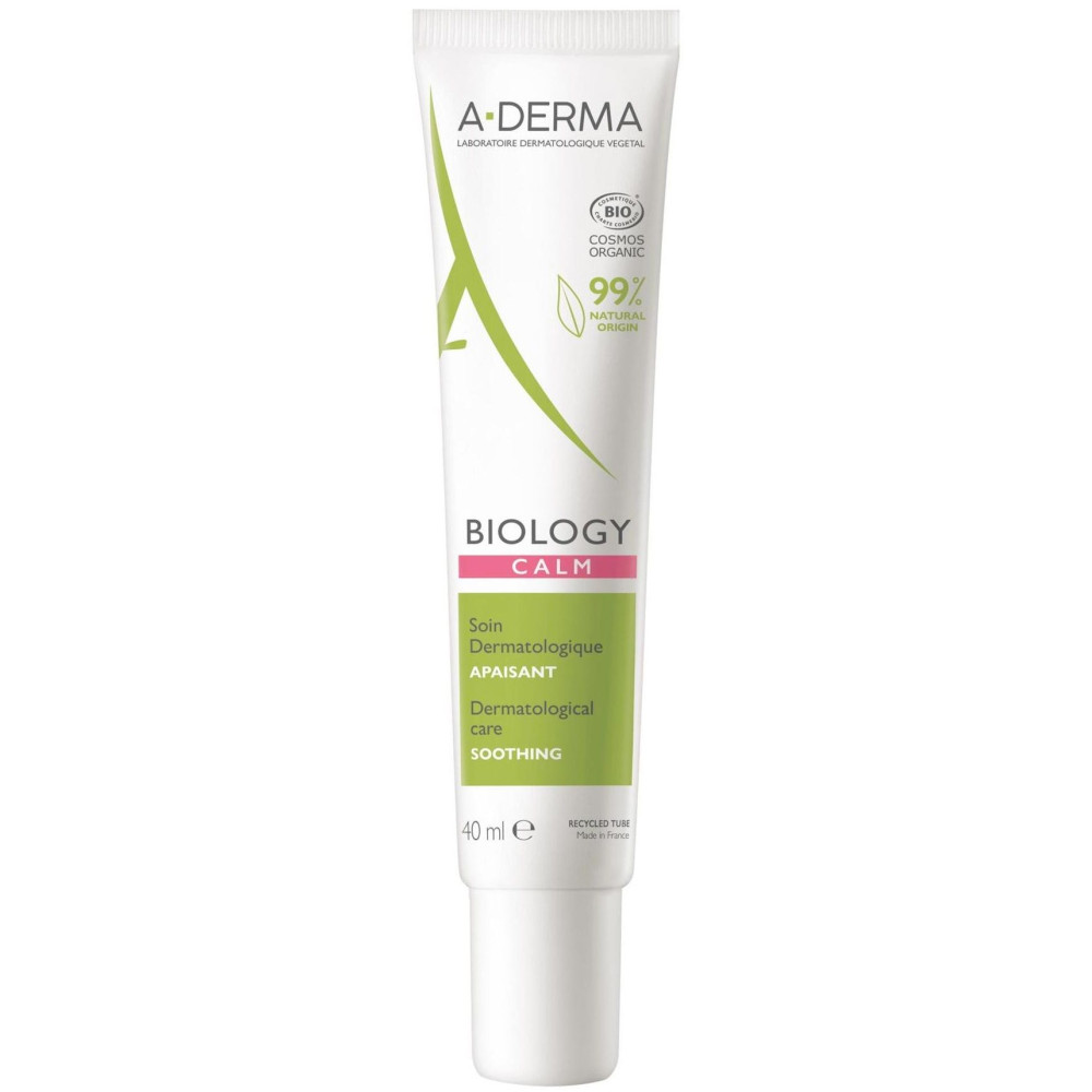 A-DERMA BIOLOGY CALM SOOTHING дерматологична успокояваща грижа за лице за алергична и нетолерантна кожа 40 мл