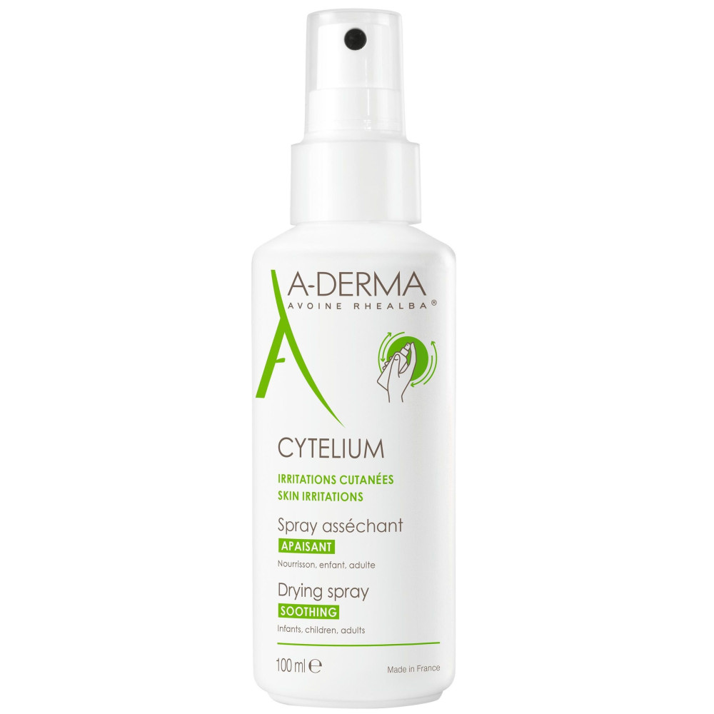 A-Derma Cytelium Подсушаващ спрей за подмокрящи кожни раздразнения на лицето и тялото 100 мл - Козметика за Тяло A-Derma Cytelium Подсушаващ спрей за подмокрящи кожни раздразнения на лицето и тялото 100 мл - Козметика за Тяло