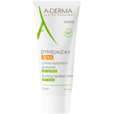 A-DERMA EPITHELIALE A.H ULTRA успокояващ възстановяващ крем за лице и тяло за уязвима кожа срещу несъвършенства 100 мл