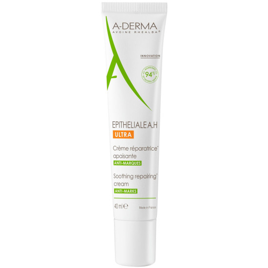 A-DERMA EPITHELIALE A.H ULTRA възстановяващ успокояващ крем за уязвима кожа за лице и тяло срещу несъвършенства 40 мл