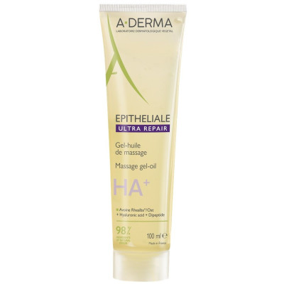 A-DERMA EPITHELIALE A.H MASSAGE GEL-OIL натурално масажно олио за лице и тяло срещу белези и стрии 100 мл