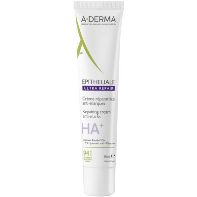 A-DERMA EPITHELIALE ULTRA REPAIR възстановяващ крем за лице и тяло за увредена кожа срещу остатъчни следи от белези 40 мл
