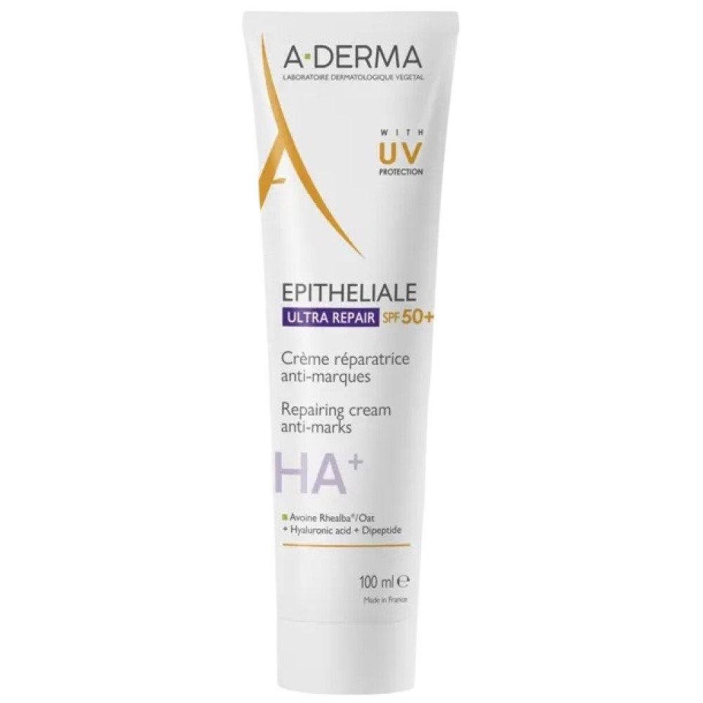 A-DERMA EPITHELIALE A.H ULTRA REPAIR SPF50+ възстановяващ крем с UV защита за уязвима кожа с несъвършенства за лице и тяло 100мл - Грижа за лицето и тялото A-DERMA EPITHELIALE A.H ULTRA REPAIR SPF50+ възстановяващ крем с UV защита за уязвима кожа с несъвършенства за лице и тяло 100мл - Грижа за лицето и тялото