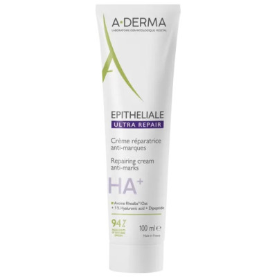 A-DERMA EPITHELIALE ULTRA REPAIR възстановяващ крем за лице и тяло за увредена кожа срещу остатъчни следи от белези 100 мл