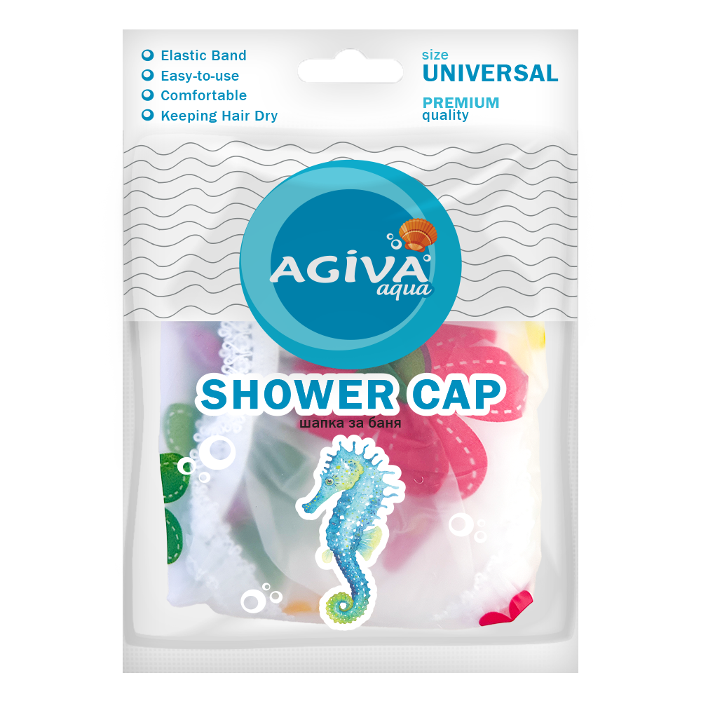 АГИВА PREMIUM SHOWER CAP шапка за баня х 1 бр - Грижа за косата