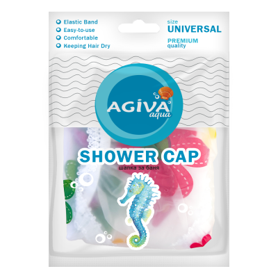 АГИВА PREMIUM SHOWER CAP шапка за баня х 1 бр