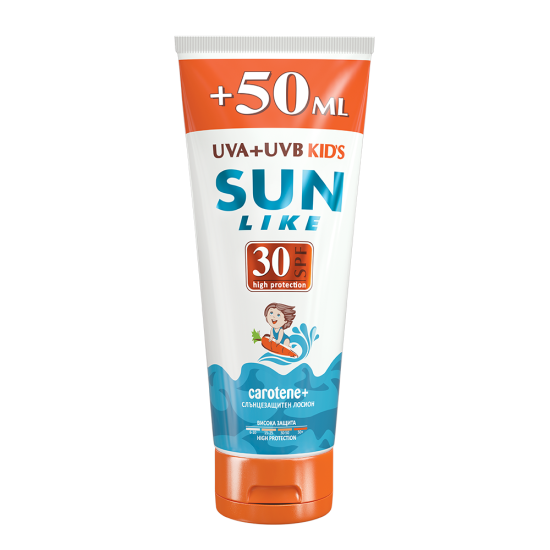 СЪН ЛАЙК KIDS SPF30 слънцезащитен лосион за деца туба 150 мл