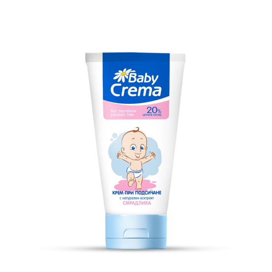 BABY CREMA бебешки крем против подсичане и раздразнения със смрадлика и цинков оксид 50 мл