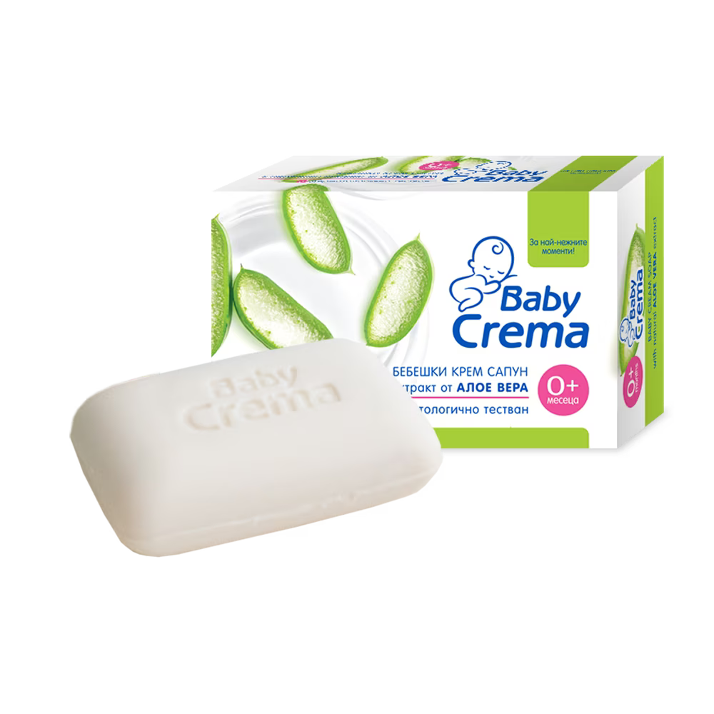 BABY CREMA бебешки сапун с екстракт от алое вера 75 гр - Бебешка и детска козметика