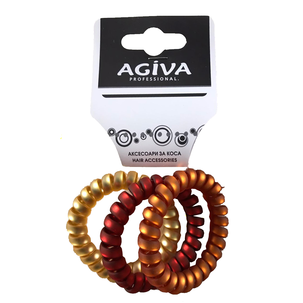 АГИВА PRO ластик спирала за коса цветен метализе х 3 бр DLY-01 | Аптека .