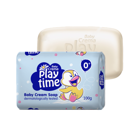 BABY CREMA PLAY TIME бебешки крем сапун с натурален екстракт от лайка 100 г