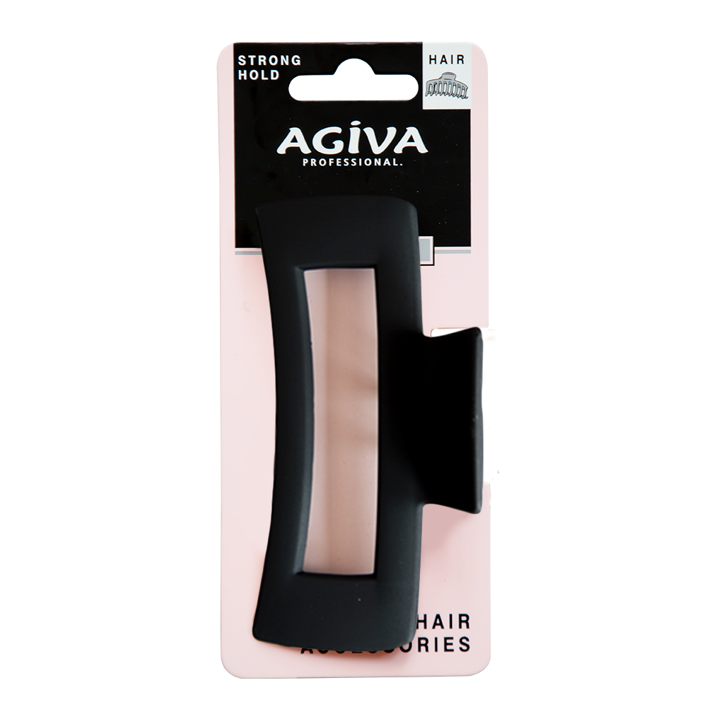 АГИВА PRO шнола за коса 10.5 см черна PC-105A - Грижа за косата