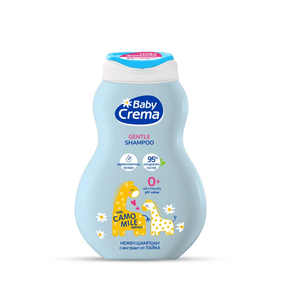 BABY CREMA нежен бебешки шампоан с екстракт от лайка 95% натурален състав 250 мл