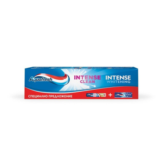АКВАФРЕШ к-т паста за зъби AQUAFRESH INTENSE CLEAN 75 мл + четка за зъби