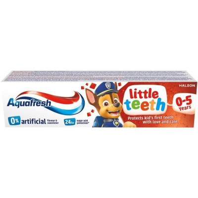 АКВАФРЕШ LITTLE TEETH паста за зъби за деца /0-5 г/ 50 мл