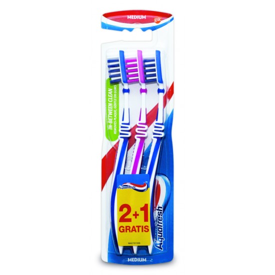 АКВАФРЕШ FLEX х3 PACK MEDIUM четки за зъби х 3 бр