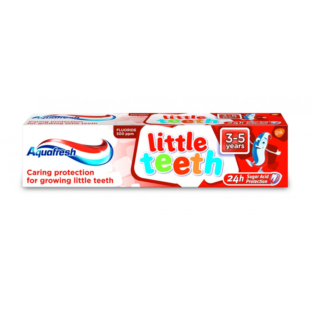 АКВАФРЕШ паста за зъби LITTLE TEETH 50 мл - Орална хигиена
