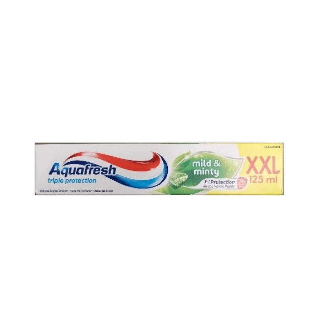 Aquafresh Triple Protection and Fresh and mint Паста за зъби свежест и мента 125 мл - Паста за зъби