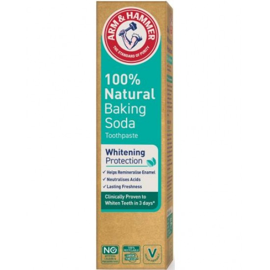 ARM & HAMMER WHITENING PROTECTION избелваща паста за зъби със 100% натурална сода бикарбонат 75 мл