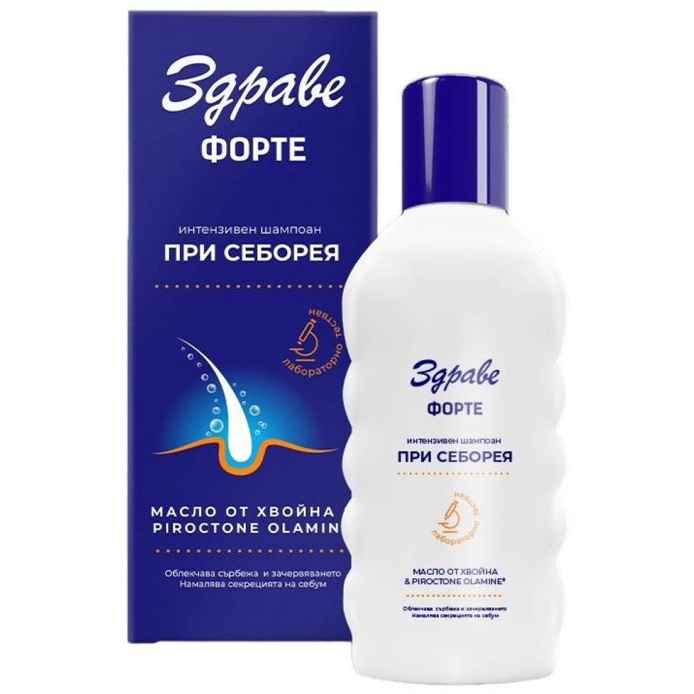 АРОМА ЗДРАВЕ ФОРТЕ шампоан при себорея 130 мл - Грижа за косата