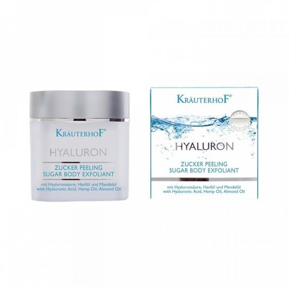 КРОЙТЕРХОФ ХИАЛУРОН+ захарен ексфолиант за лице и тяло 250 мл - Грижа за лицето и тялото