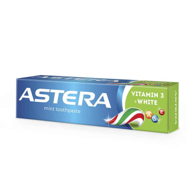 АСТЕРА VITAMIN 3 + WHITE паста за зъби 110 г
