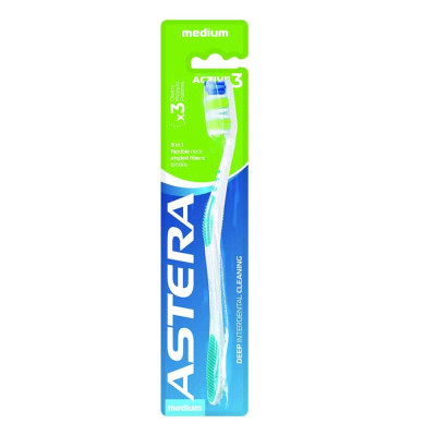 АСТЕРА четка за зъби ACTIVE 3 MEDIUM