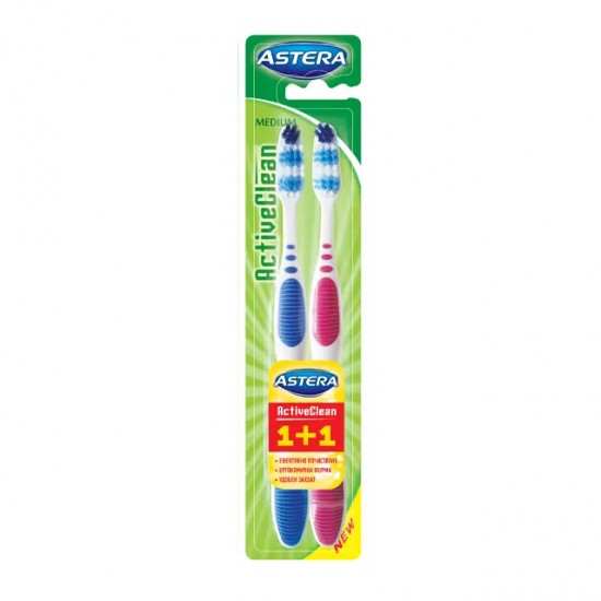 ᐉ АСТЕРА четка за зъби ACTIVE CLEAN /1 + 1/