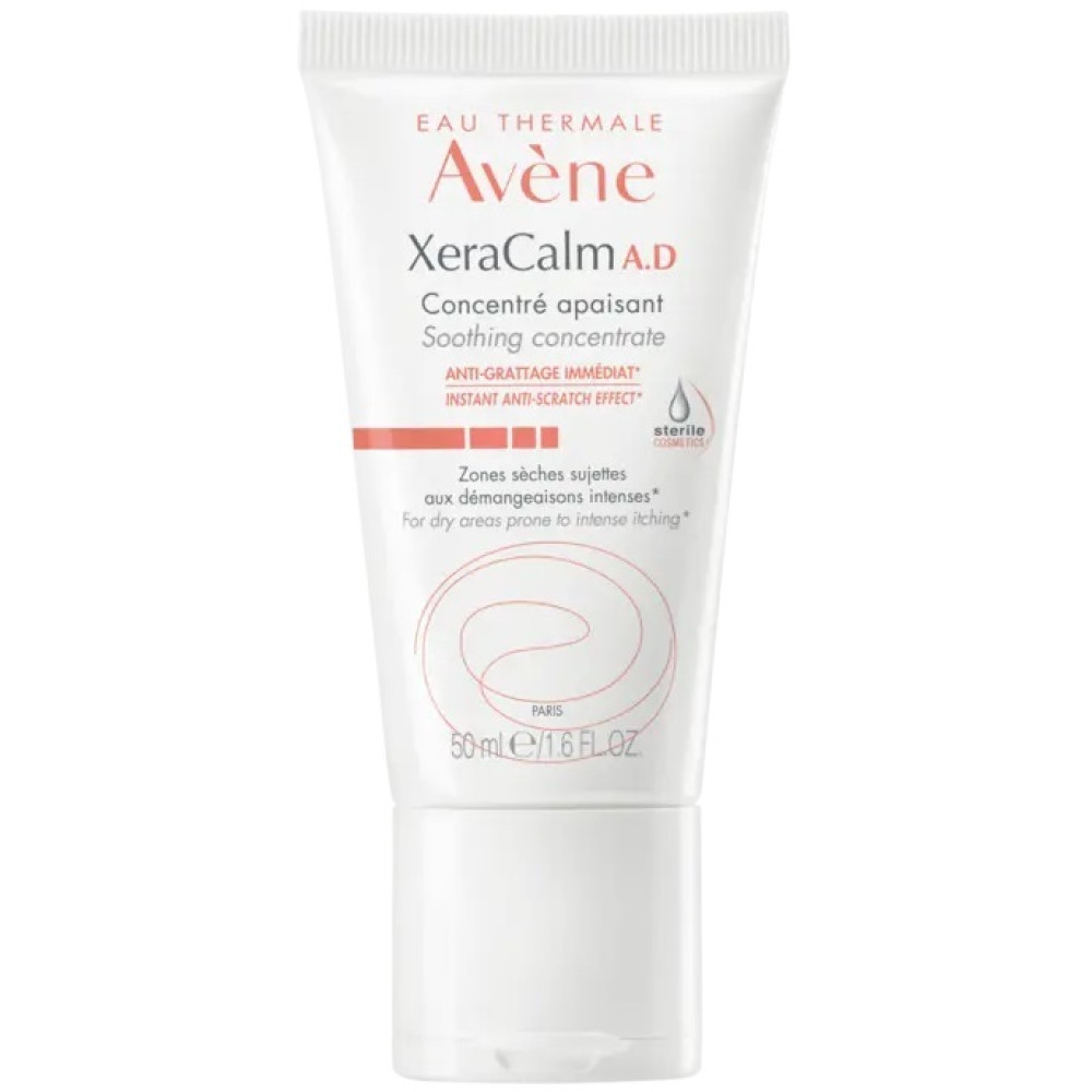 Avene XeraCalm A.D. Успокояващ концентрат против сърбеж за суха и раздразнена кожа 50 мл - Хидратация Avene XeraCalm A.D. Успокояващ концентрат против сърбеж за суха и раздразнена кожа 50 мл - Хидратация