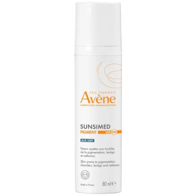 AVENE SUN SUNSIMED PIGMENT SPF50+ мед изделие слънцезащитен крем за лице с цвят срещу фотостареене и хиперпигментация 80 мл