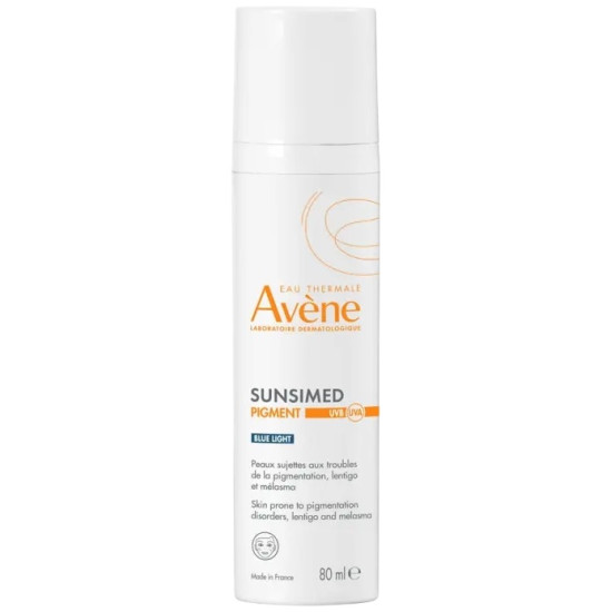 AVENE SUN SUNSIMED PIGMENT SPF50+ мед изделие слънцезащитен крем за лице с цвят срещу фотостареене и хиперпигментация 80 мл