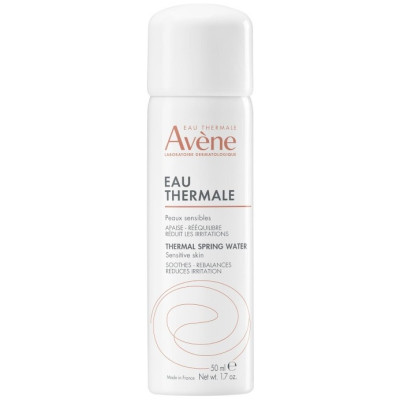 AVENE THERMAL SPRING WATER МИНИ СПРЕЙ успокояваща термална вода за лице за чувствителна раздразнена кожа 50 мл