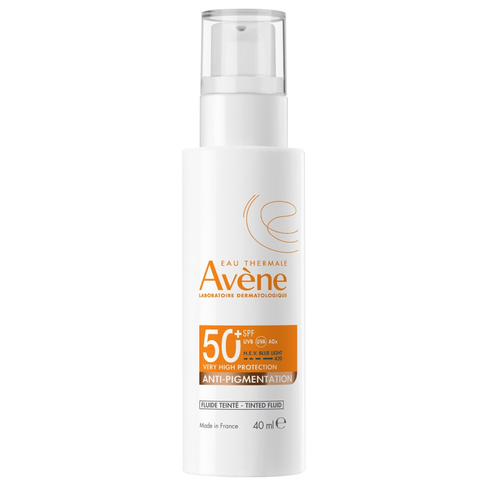AVENE SUN EXPERT TINTED FLUIDE ANTI-PIGMENTATION SPF50+ тониран слънцезащитен флуид за лице против пигментации 40 мл - Грижа за лицето