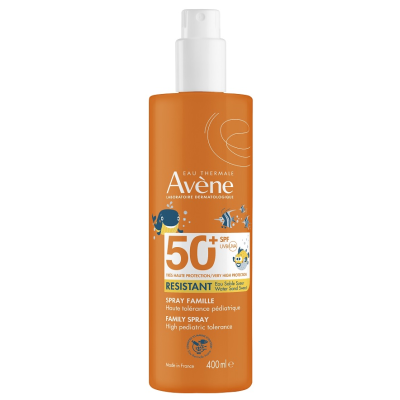 AVENE SUN SPF50+ SPRAY FOR CHILDREN RESISTANT устойчив слънцезащитен спрей за деца за лице и тяло за чувствителна кожа 200 мл
