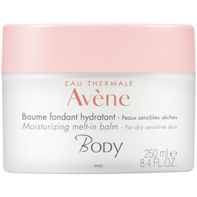 AVENE BODY MOISTURIZING BALM хидратиращ успокояващ топящ се балсам за тяло за суха и чувствителна кожа 250 мл