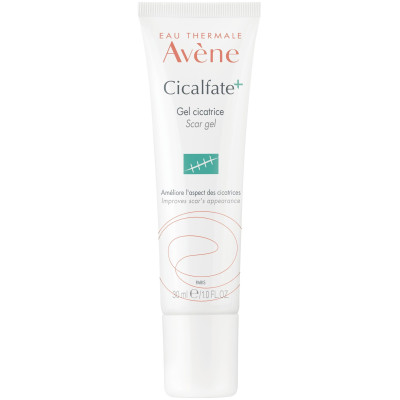AVENE CICALFATE+ SCAR GEL възстановяващ гел против белези за лице и тяло за чувствителна раздразнена кожа 30 мл