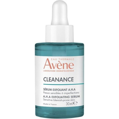 AVENE CLEANANCE A.H.A EXFOLIANTING SERUM ексфолиращ серум за лице против несъвършенства и белези от акне 30 мл