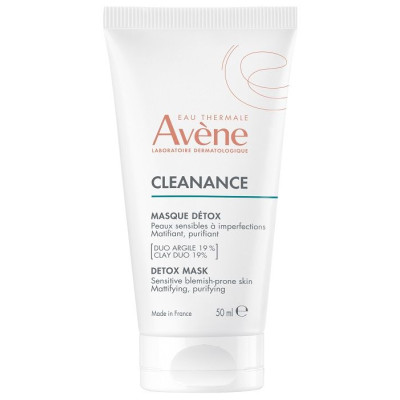 AVENE CLEANANCE DETOX MASK детоксикираща маска-ексфолиант за лице за чувствителна кожа склонна към несъвършенства 50 мл