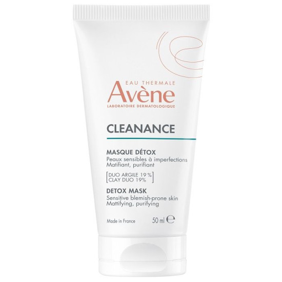 AVENE CLEANANCE DETOX MASK детоксикираща маска-ексфолиант за лице за чувствителна кожа склонна към несъвършенства 50 мл