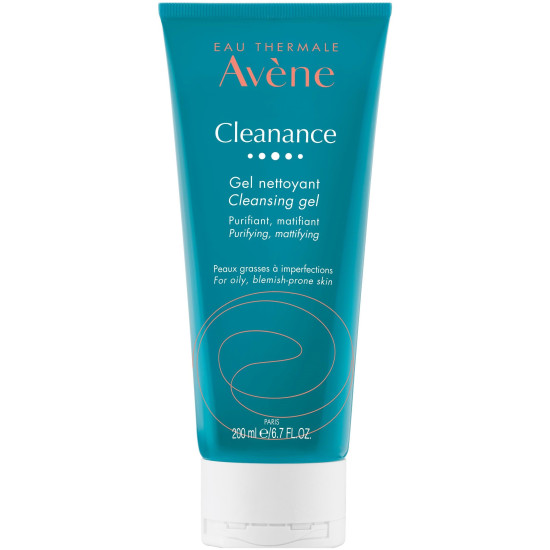 AVENE CLEANANCE CLEANSING GEL почистващ матиращ гел за лице и тяло за мазна кожа склонна към несъвършенства 200 мл
