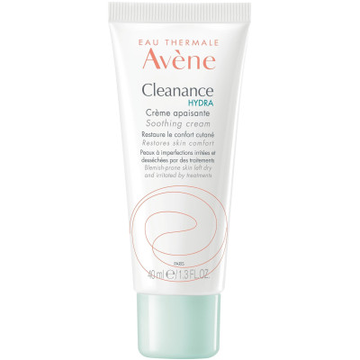 AVENE CLEANANCЕ HYDRA SOOTHING CREAM успокояващ крем за лице за суха и раздразнена кожа след третиране на акне 40 мл