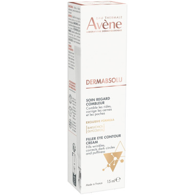 AVENE DERMABSOLU FILLER EYE CONTOUR CREAM изглаждащ крем филър за околоочен контур за всеки тип кожа 15 мл