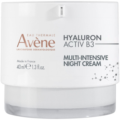 AVENE HYALURON ACTIV B3 MULTI-INTENSIVE NIGHT CREAM мулти-интензивен нощен крем за лице против бръчки за всеки тип кожа 50 мл