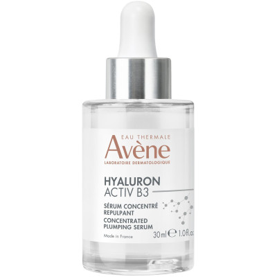 AVENE HYALURON ACTIV B3 CONCENTRATED PLUMPING SERUM серум концентрат за лице с изпълващо действие за всеки тип кожа 30 мл