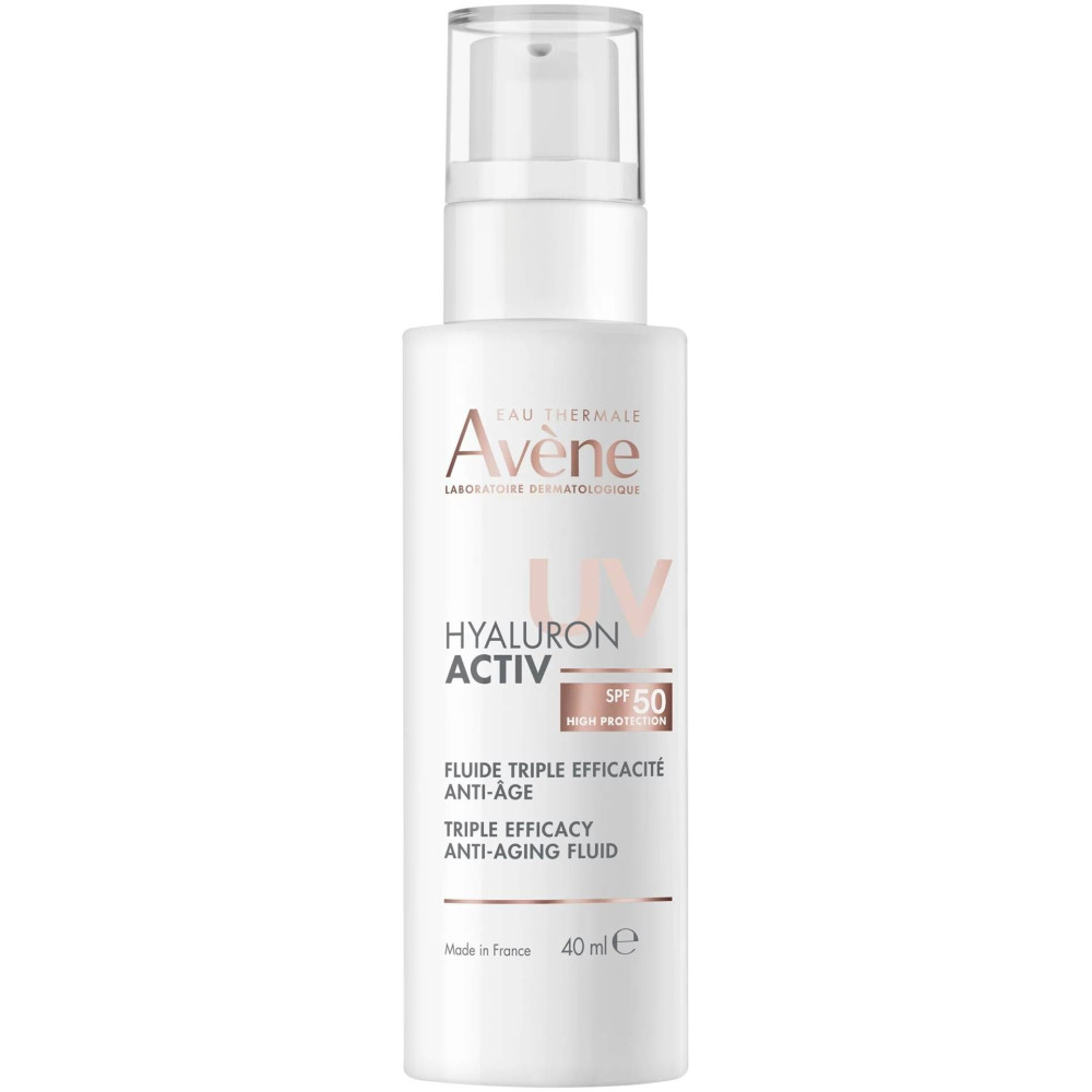 AVENE HYALURON ACTIV B3 UV SPF50 анти-ейдж флуид за лице с тройно действие 40 мл - Грижа за лицето
